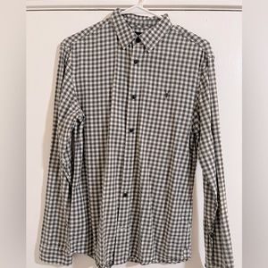 AllSaints Mens Long Sleeve Soft Knit Shirt